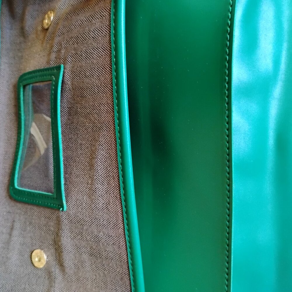 Collectif Green and tweed Satchel backpack Bag - Picture 5 of 8